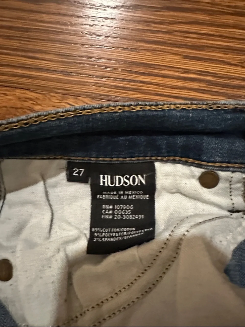 Hudson Jeans Indigo Wash Skinny Jeans